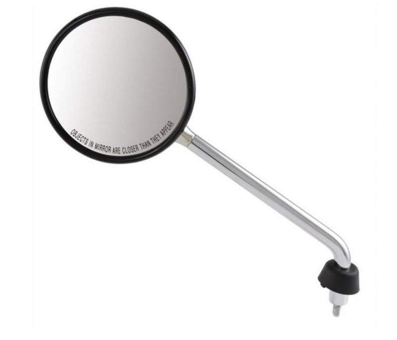 Piaggio OEM Left Hand Mirror for Vespa LX 50 and Vespa LX 150 Only! | Chrome Round Shape LH Driving Mirror CM027604, CM020404(chrome) - Image 1